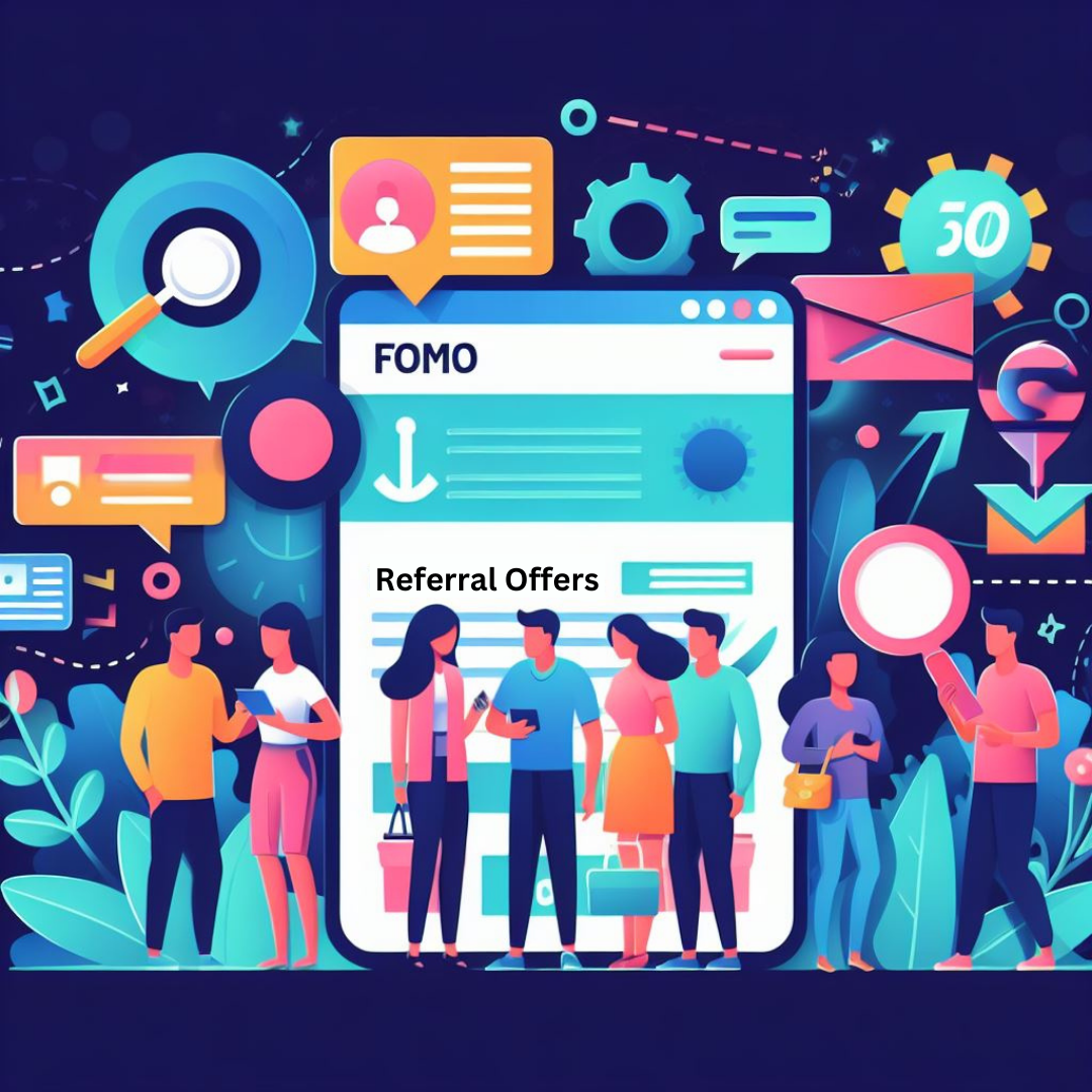 A webpage that delivers special referral offers for its readers.