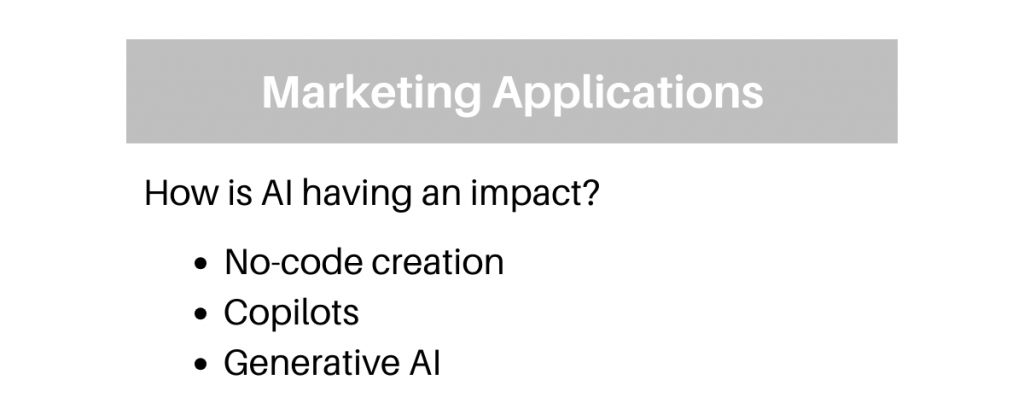 The Martech Stack - How AI marketing tools will impact Marketing Applications