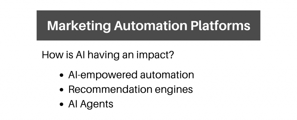 The Martech Stack - How AI marketing tools will impact Marketing Automation Platforms